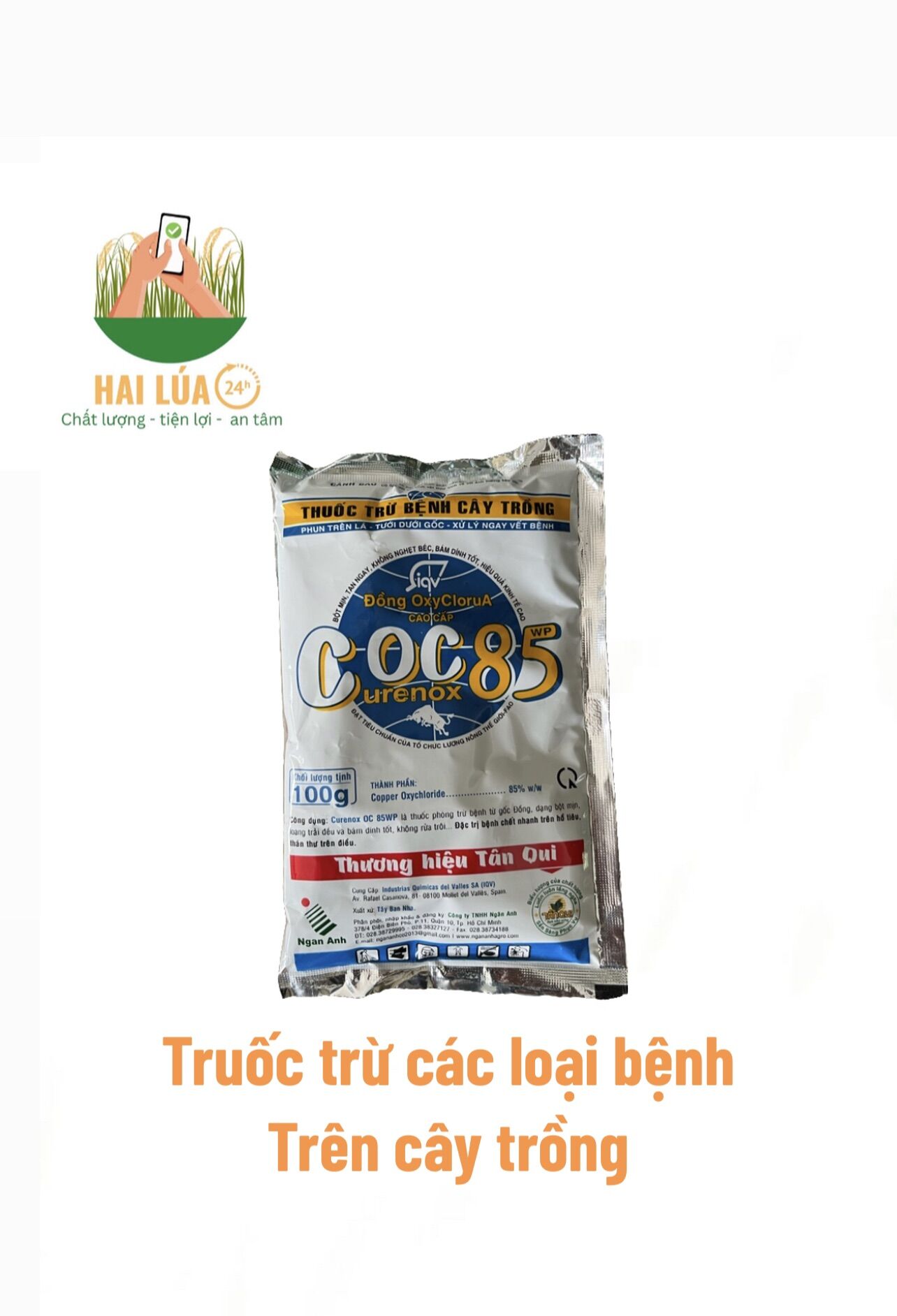 Thuốc trừ bệnh coc 85 - 100gr