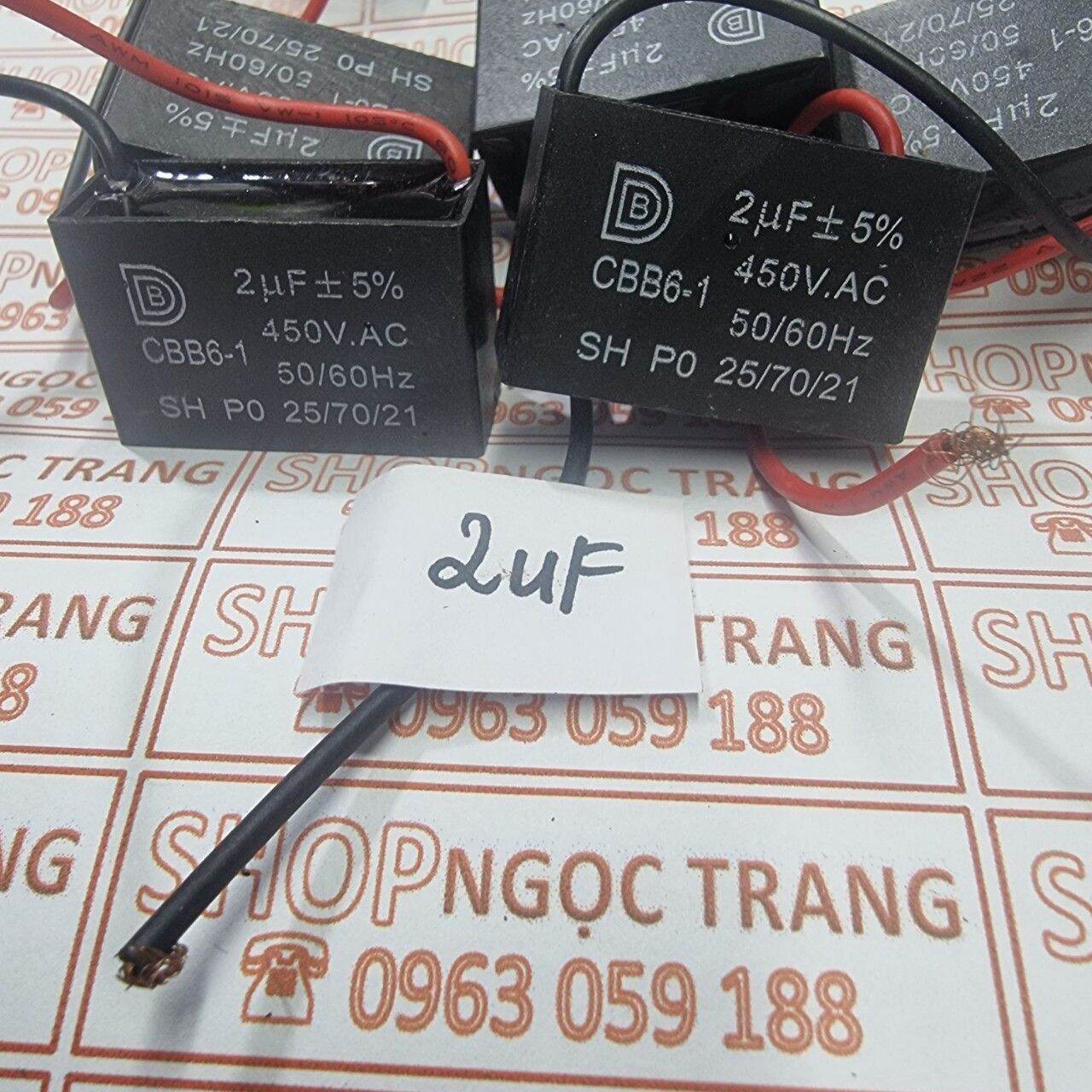 5 Tụ Quạt Điện 2MF - 450V