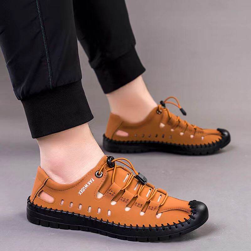 Giày Sandal Nam Mẫu Mới Mùa Hè Mingjiang Phương Bắc Mingjiang 202 P 2 Giày Lỗ Mát Lỗ Nhẹ Thoáng Khí Giá Trị Vẻ Ngoài Mùa GMC Thanh Niên Dòng Cao