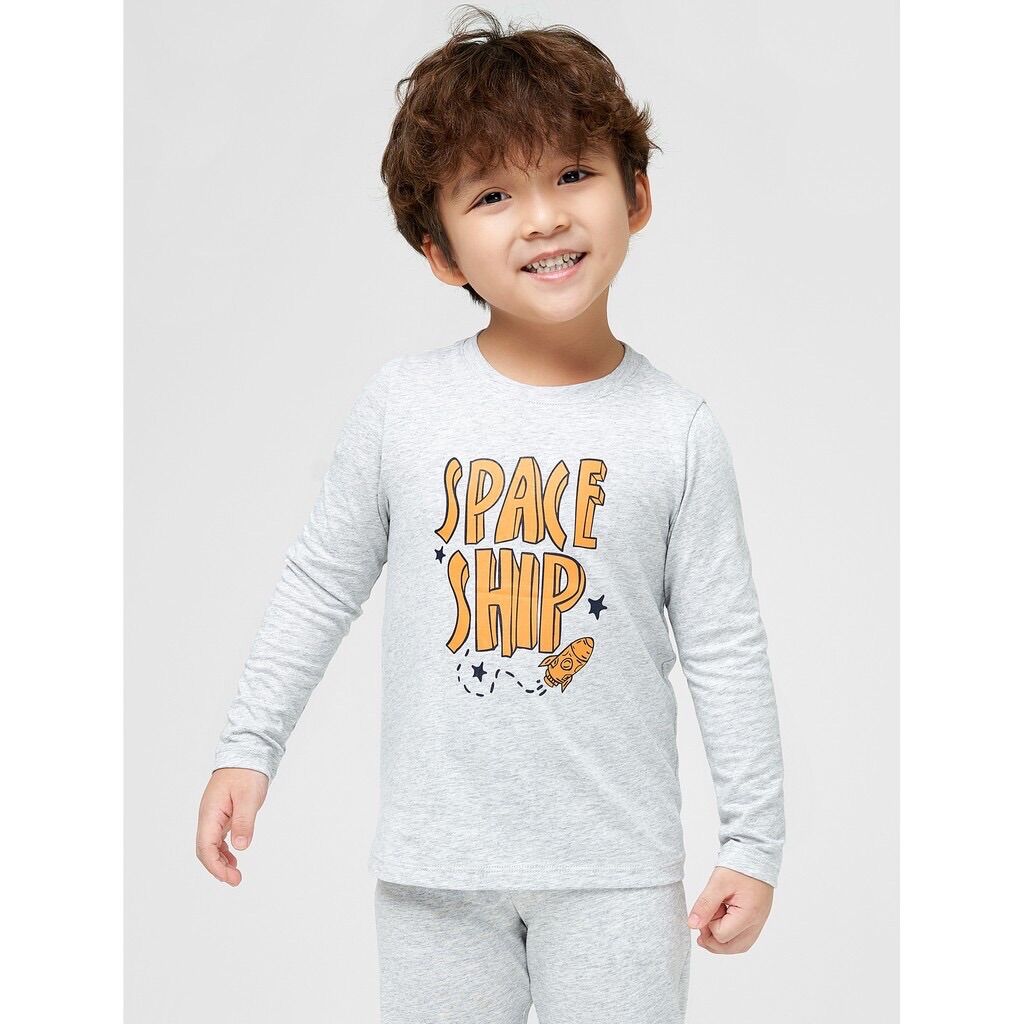 Bộ quần áo dài tay bé trai Canifa 100% cotton cho bé 2-5 tuổi