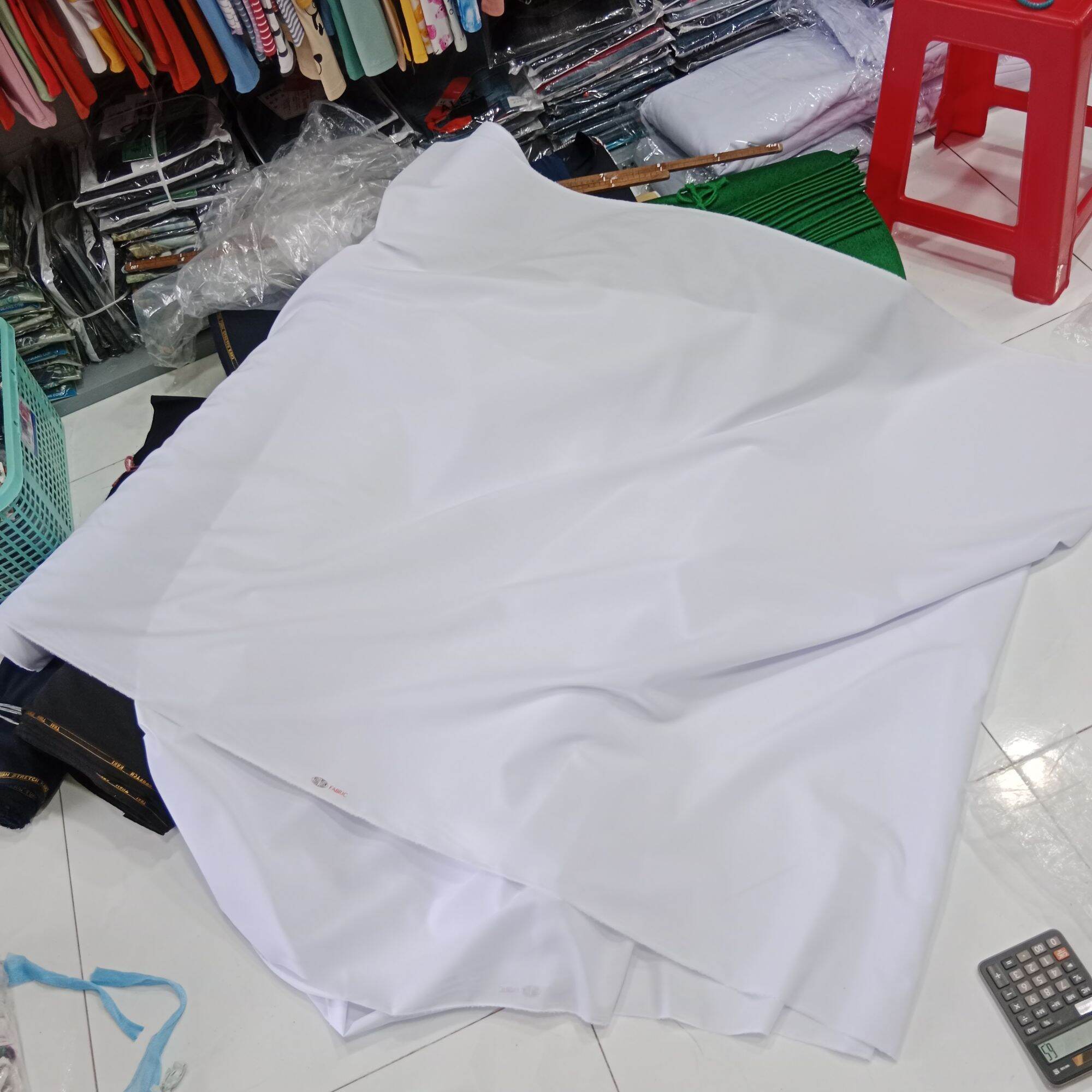 Vải Trắng May Áo / Kate Silk Trắng Thái Tuấn [Chính Hãng]