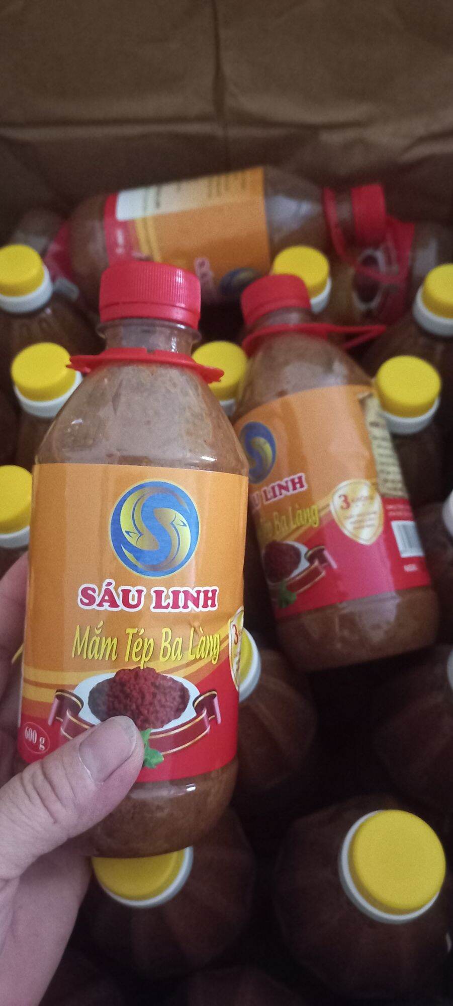 COMBO 3 CHAI MẮM TÉP BA LÀNG THANH HÓA . (  CHAI 600G)