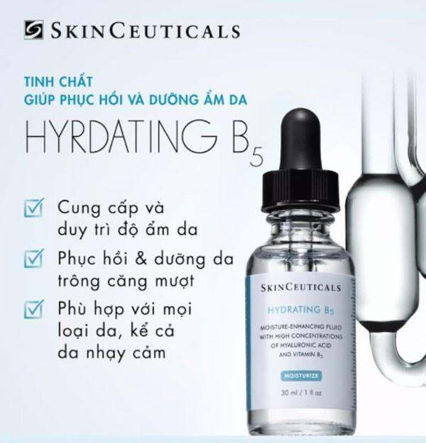 Serum B5 Skinceuticals serum cấp nước phục hồi da SkinCeuticals Hydrating B5 Gel (Bản Pháp-phù hợp da nhạy cảm,thành phần có thêm UREA,cấp ẩm tốt hơn bản Mỹ)