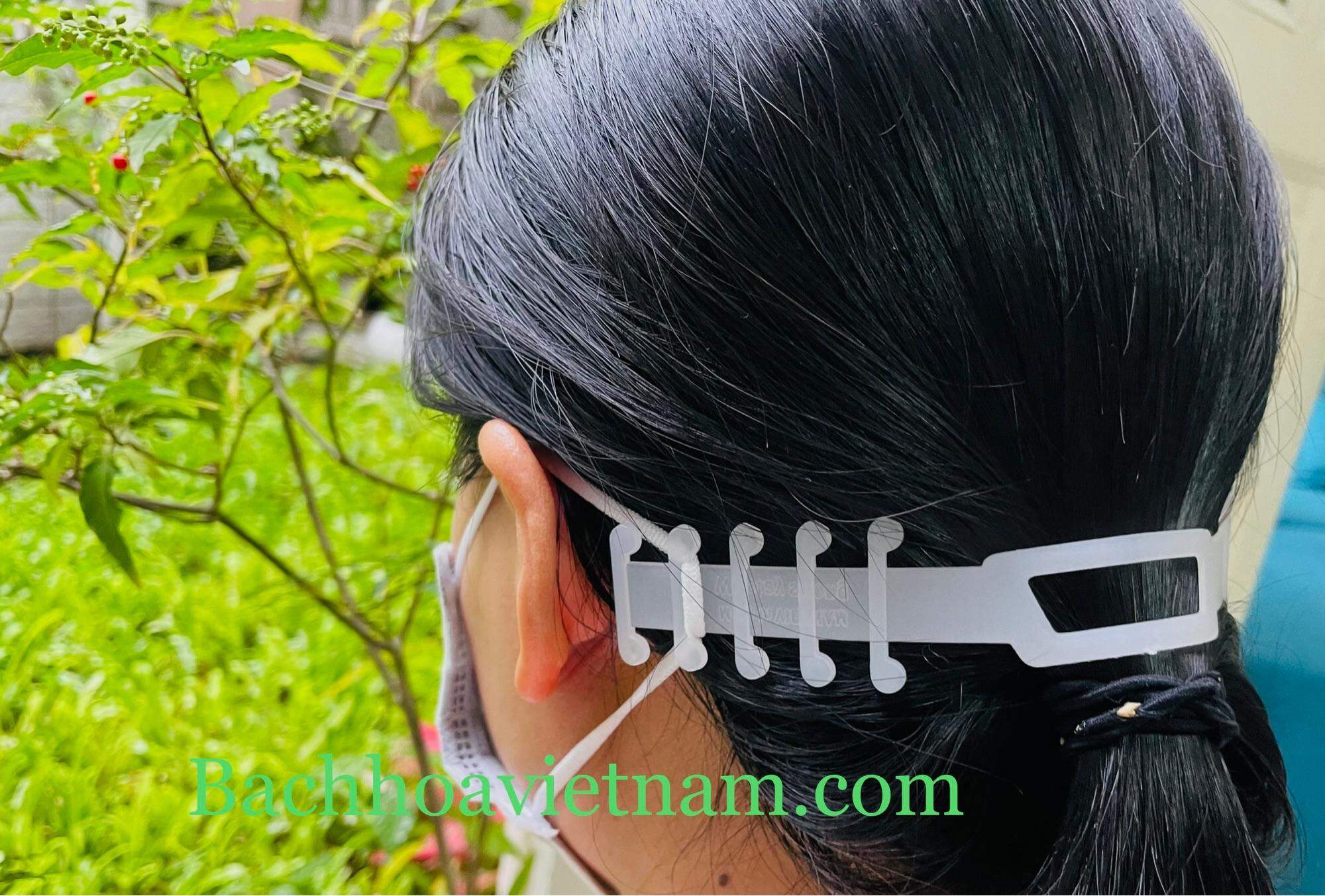 Tai đeo khẩu trang 5 cái 18cm, Tai giả đeo khẩu trang, Khẩu trang, Dây đeo giữ khẩu trang, Tai giả đeo khẩu trang, Đai đeo quai đeo khẩu trang không đau êm tai, thanh nhựa móc xương cá hỗ trợ đeo khẩu trang, móc cài khẩu trang