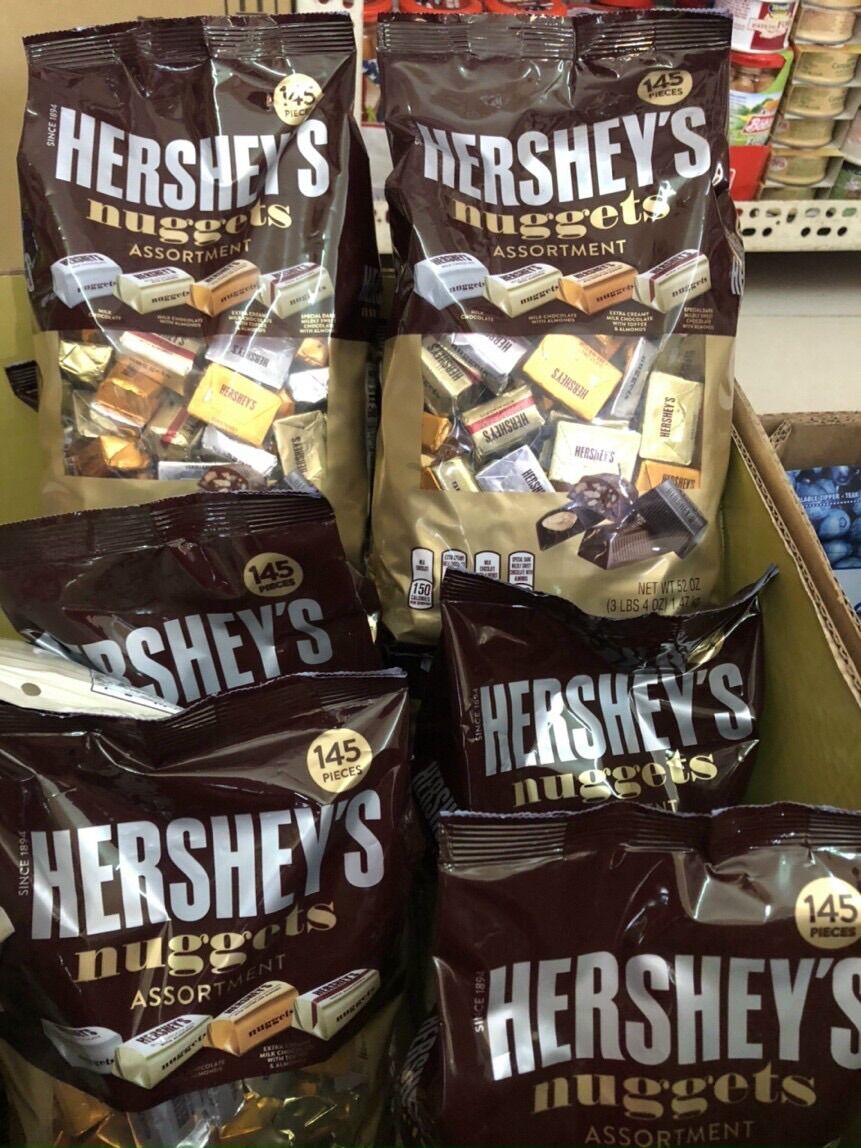 [NEW DATE 03/2027]SOCOLA HERSHEY'S NUGGETS 145 VIÊN 4 VỊ THƠM NGON