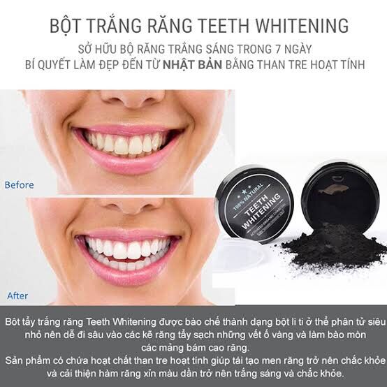 Bột Trắng Răng Than Tre Nhật Bản - Teeth Whitening