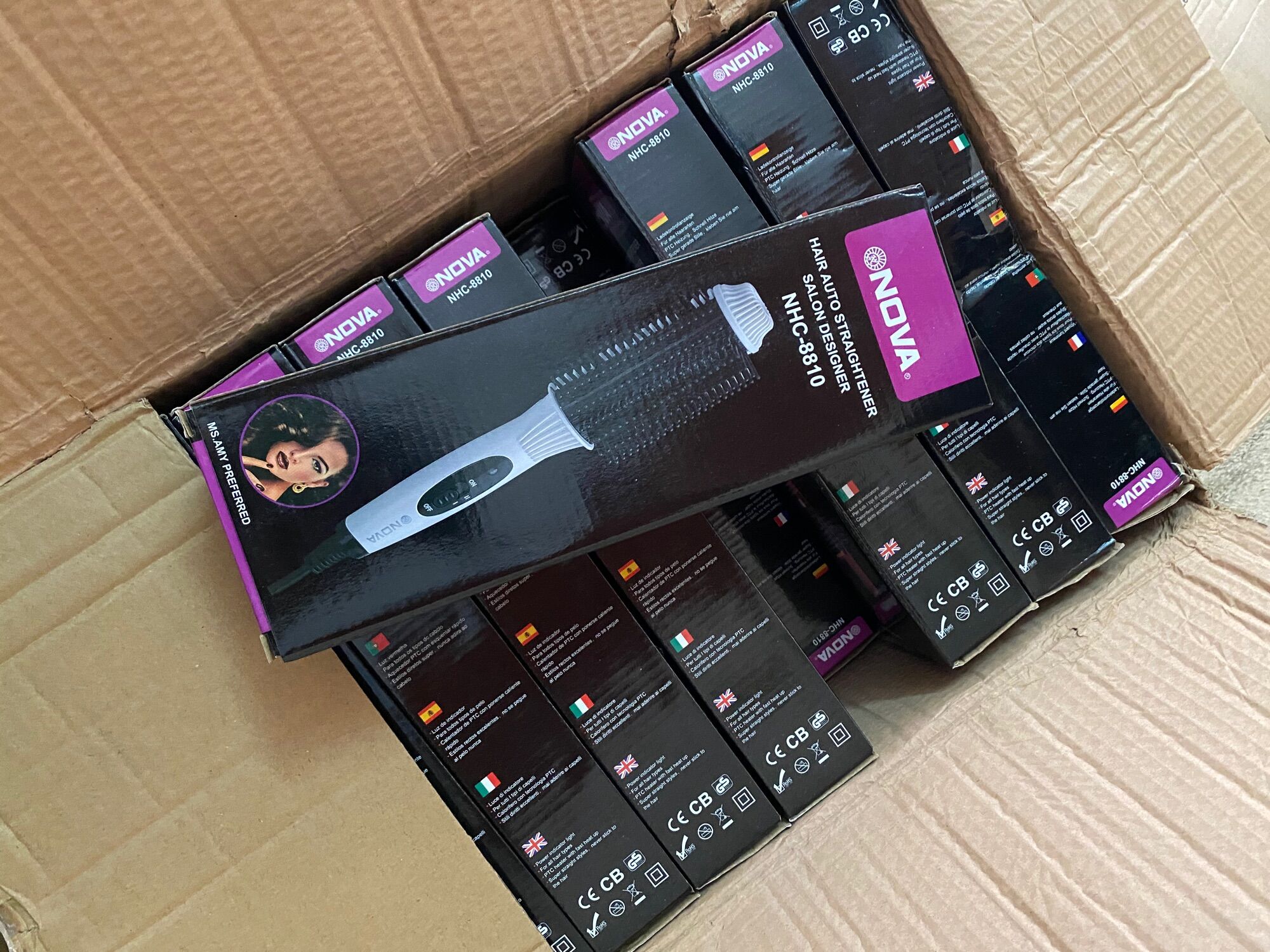 Lược điện nova 8810 uốn cúp chải thắng tóc đa năng -bbvl