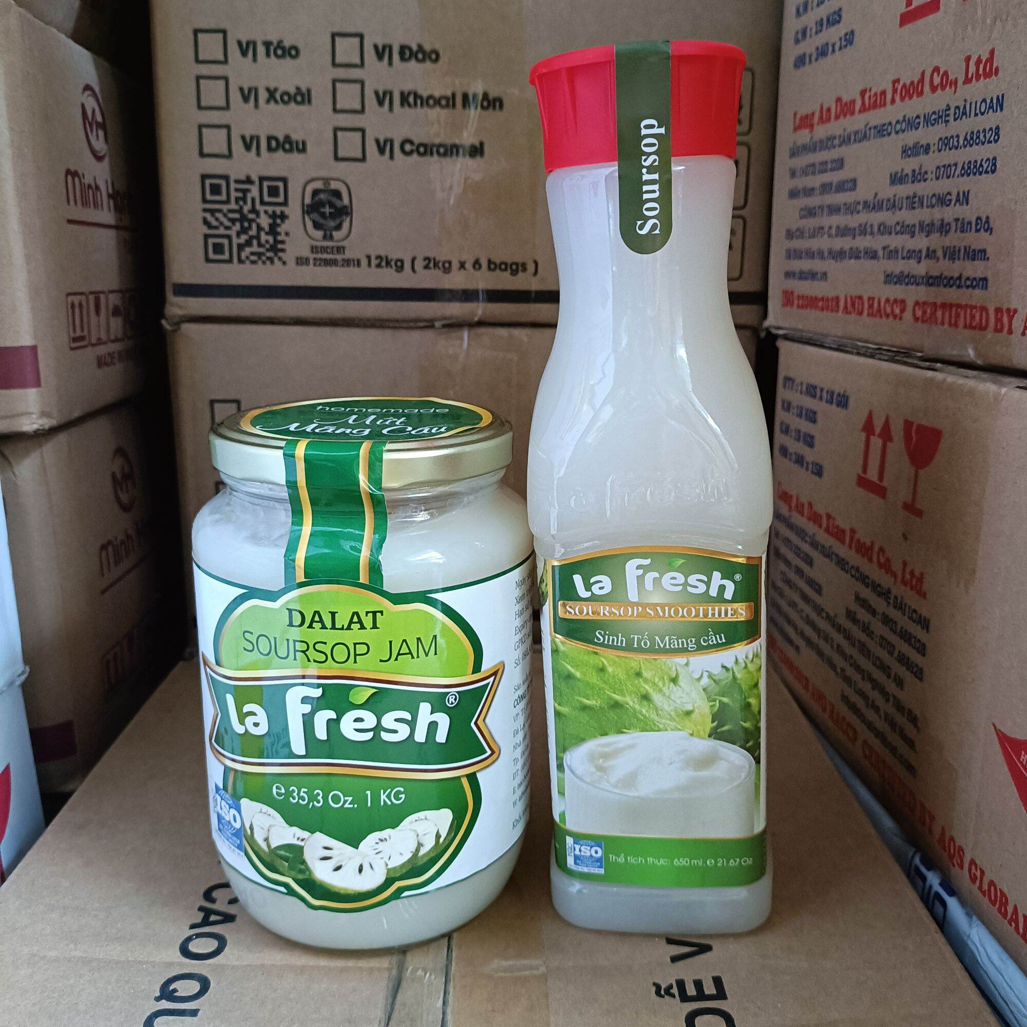 Sinh tố Mãng Cầu La Fresh chai 650ml