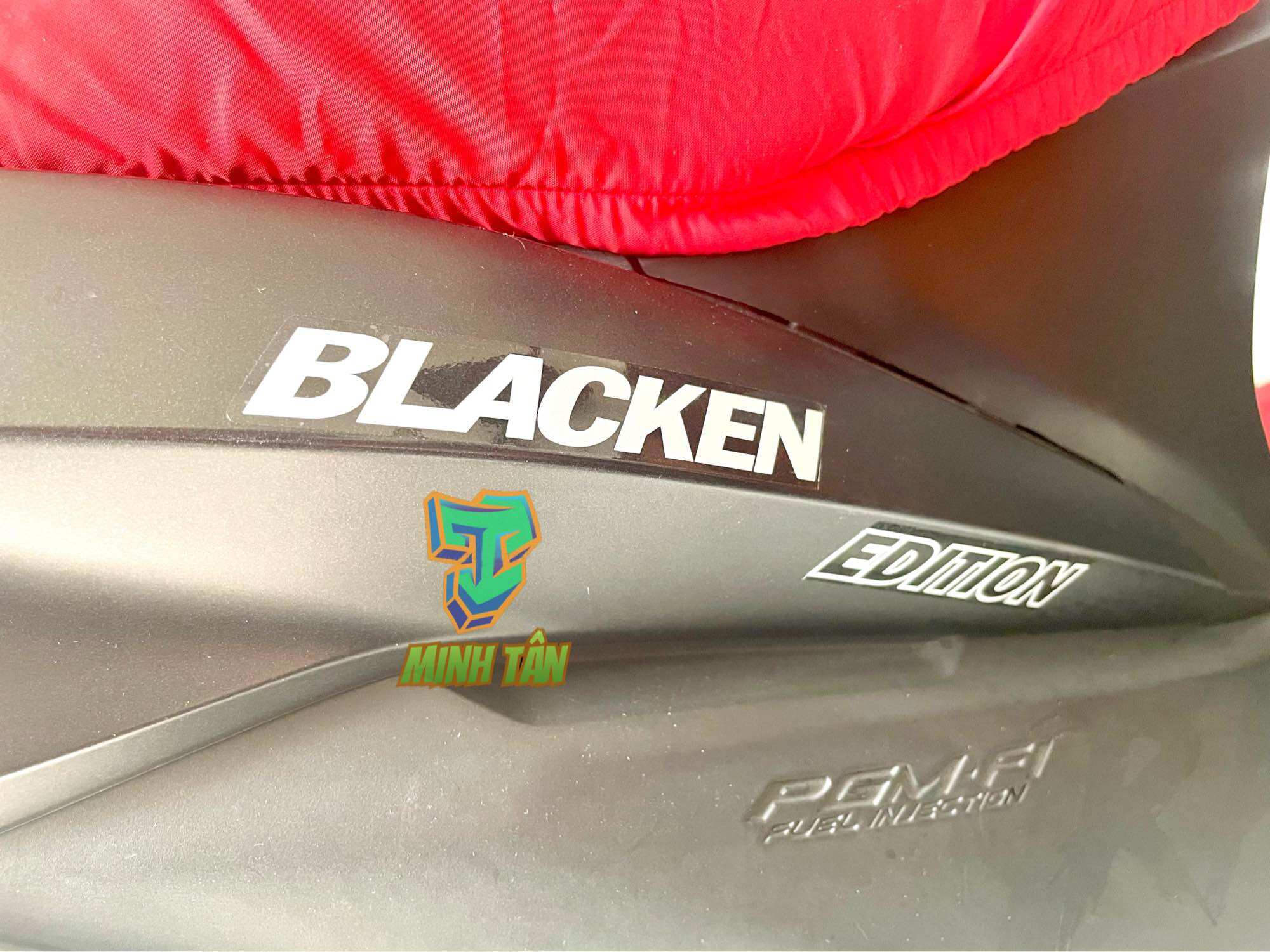Tem BLACKEN EDITION nền trong siêu nét. ( giá 1 cặp)