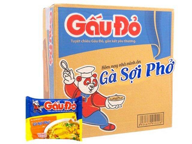 Mì ăn liền gấu đỏ sợi phở