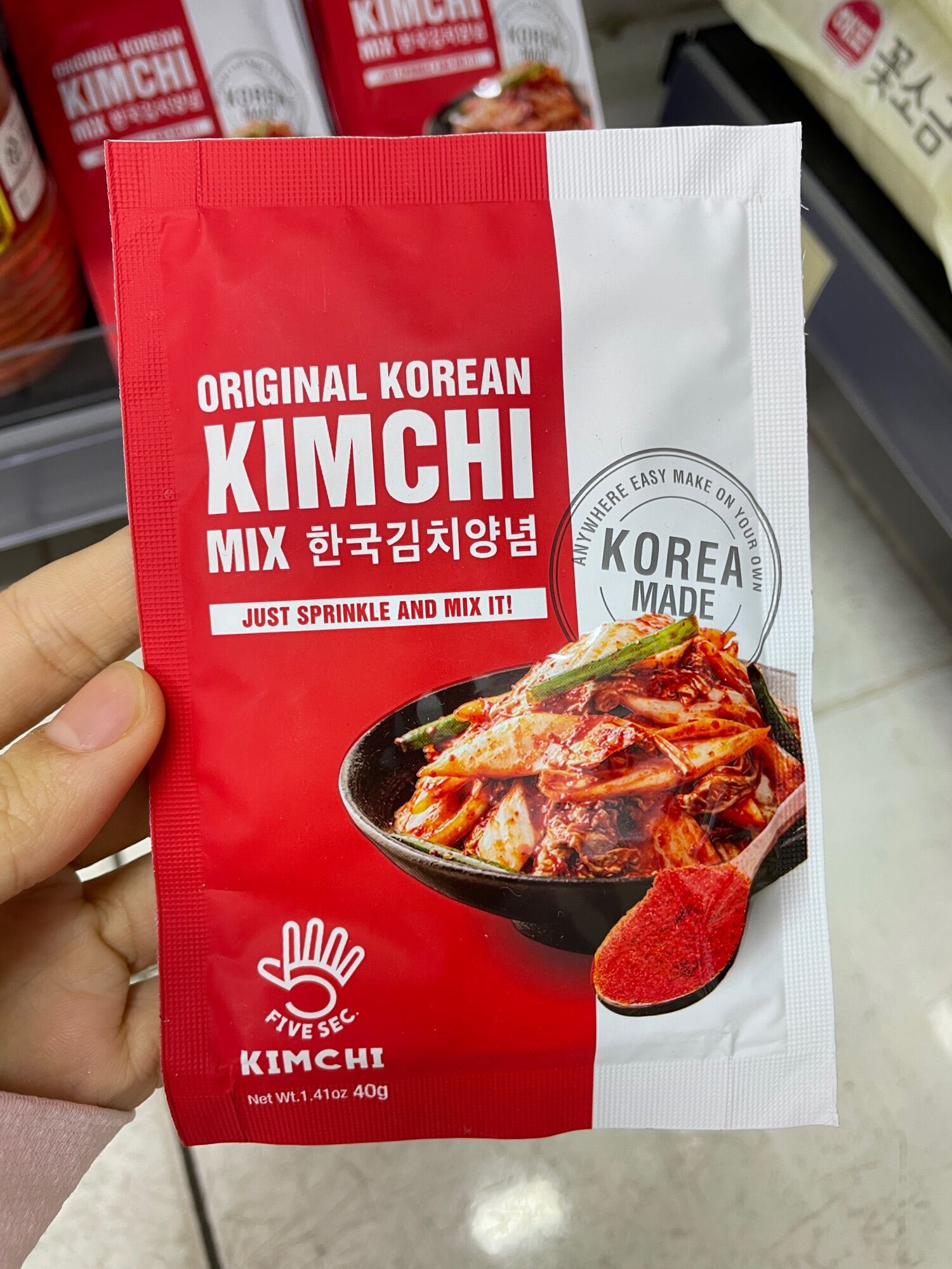 Bột gia vị làm kim chi hàn quốc Chungwoo Kimchi Flavored Seasoning 40g
