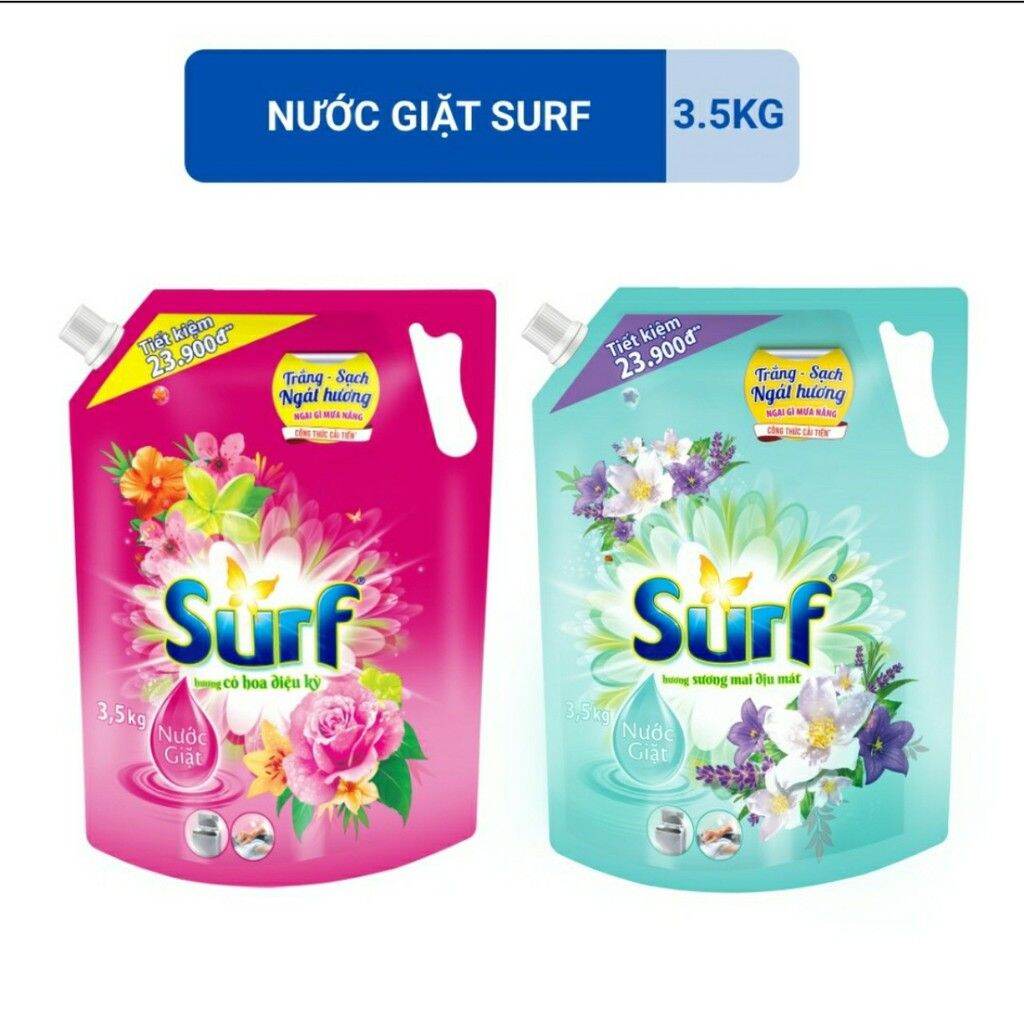 Nước giặt surf túi 3,3 kg.