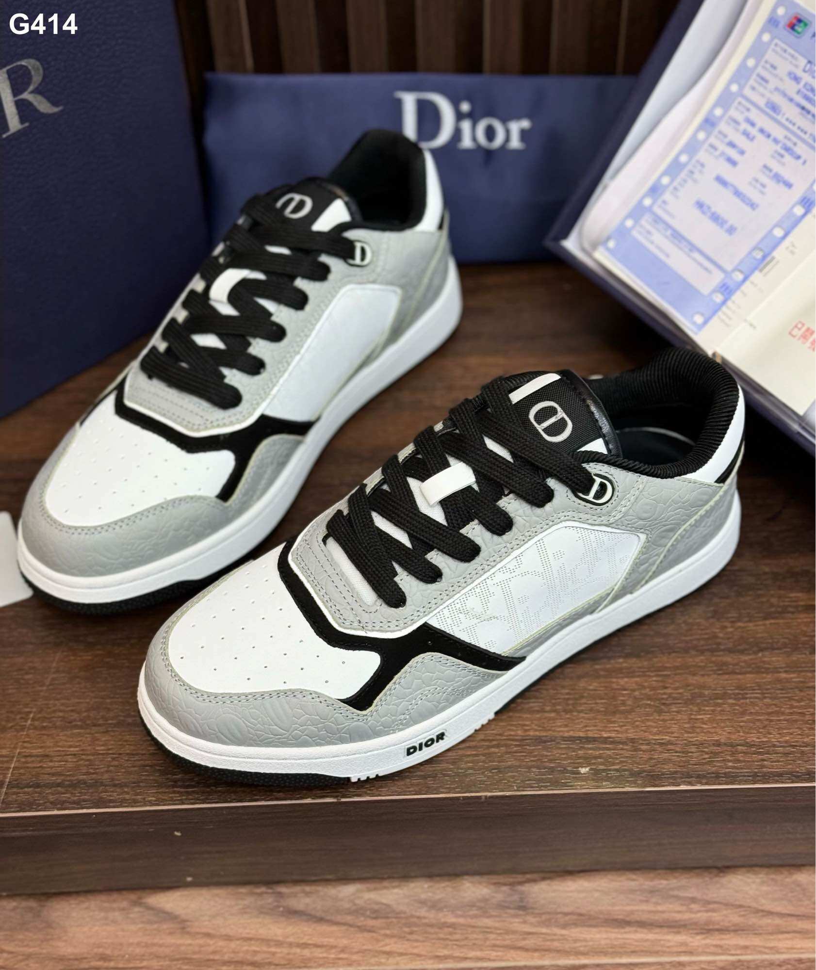 ⚡️𝐅𝐑𝐄𝐄 𝐒𝐇𝐈𝐏⚡️ Giày thể thao D𝕚or phối xám đen hot hit fullbox