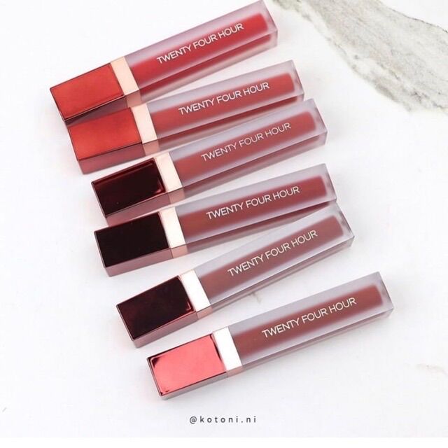 SON KEM LÌ PHYTOTREE TWENTY FOUR HOUR VELVET TINT01 đỏ hồng dâu01 đỏ hồng dâu