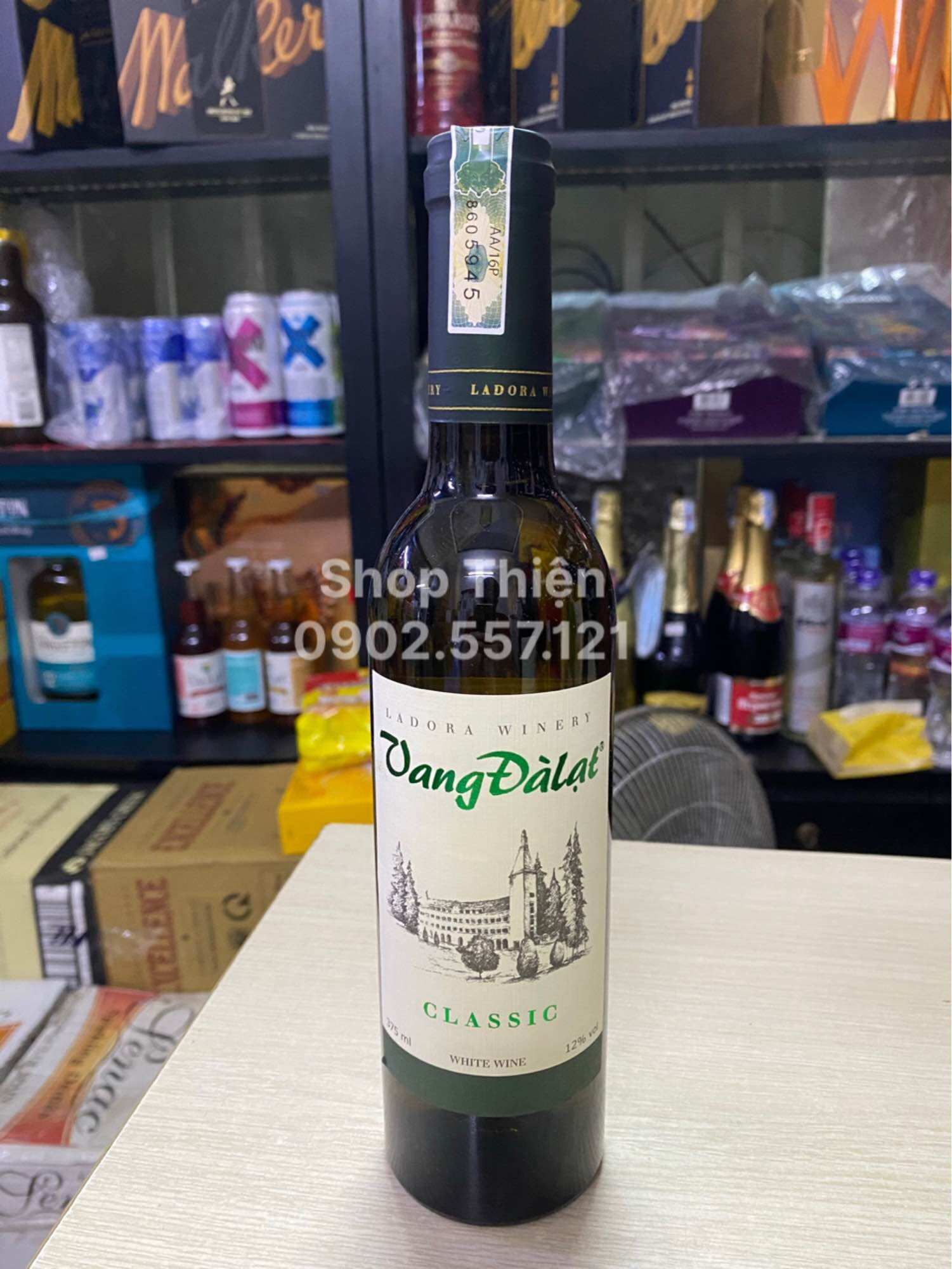 Da Lat Classic Wine 12% 375ml - Small Bottle