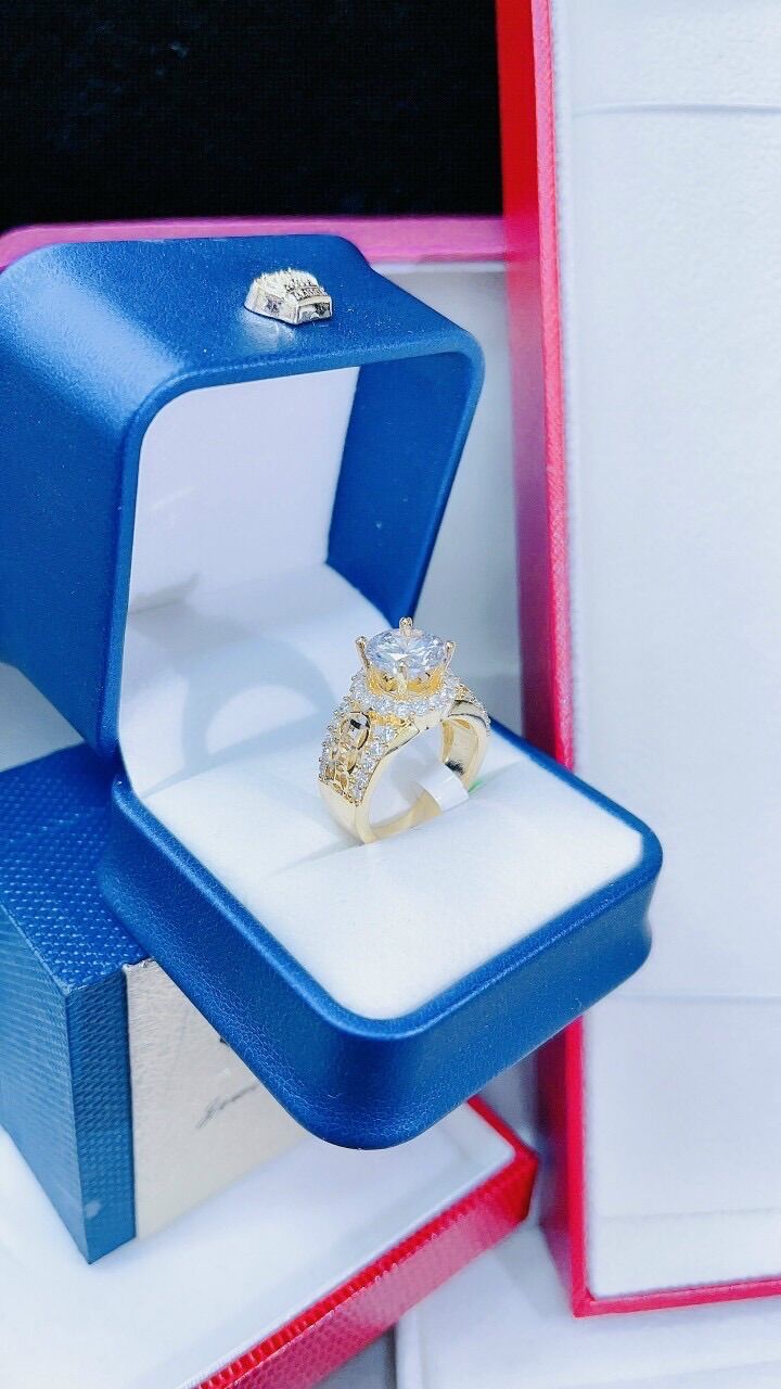 Nhẫn nữ xoàn chạm kim tiền mạ vàng 18k cao cấp mẫu mới về