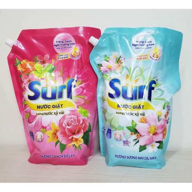 Nước giặt Surf túi 2kg9 hương hoa cỏ diệu kỳ