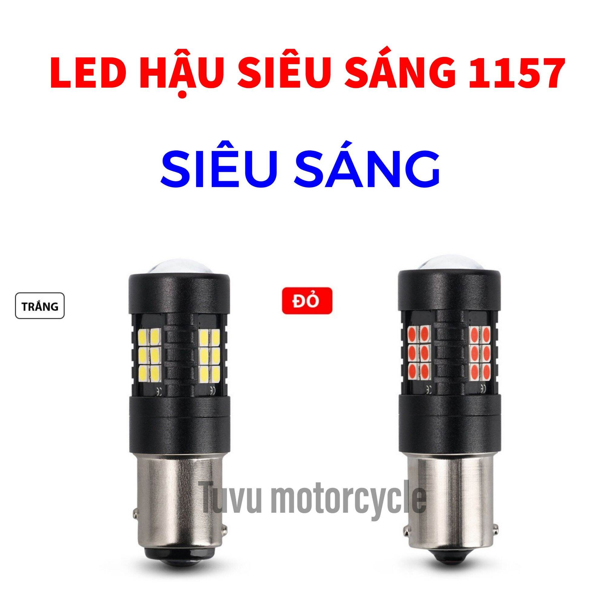 Led đèn hậu Siêu Sáng 1157 dành cho xe máy xe oto