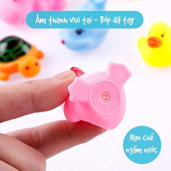 [Được lựa mẫu]ĐỒ CHƠI BỒN TẮM THÚ BÓP CHÍP CHÍP CHO BÉ