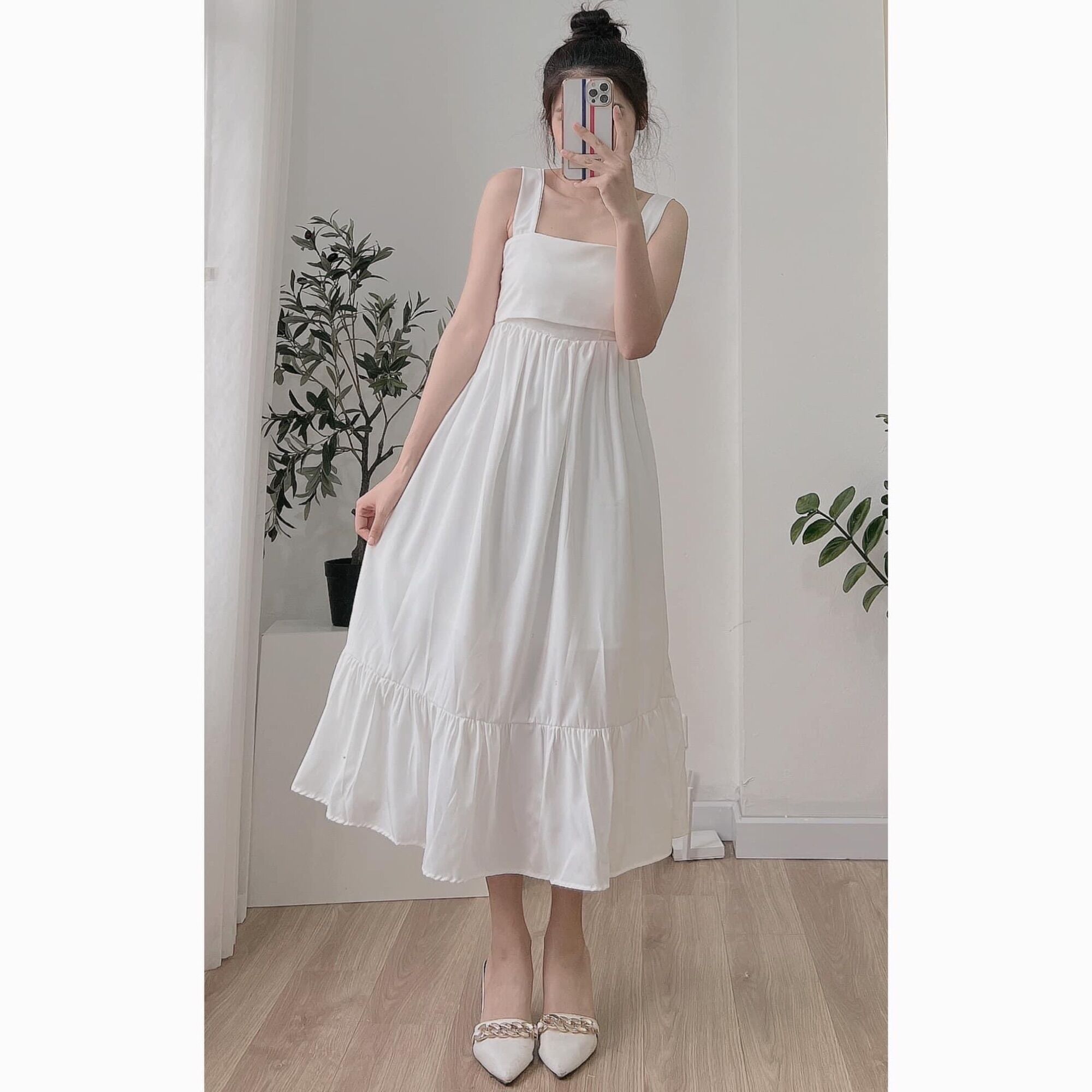 Váy - Đầm 2 Dây, Váy Maxi Đi Biển Dáng Dài