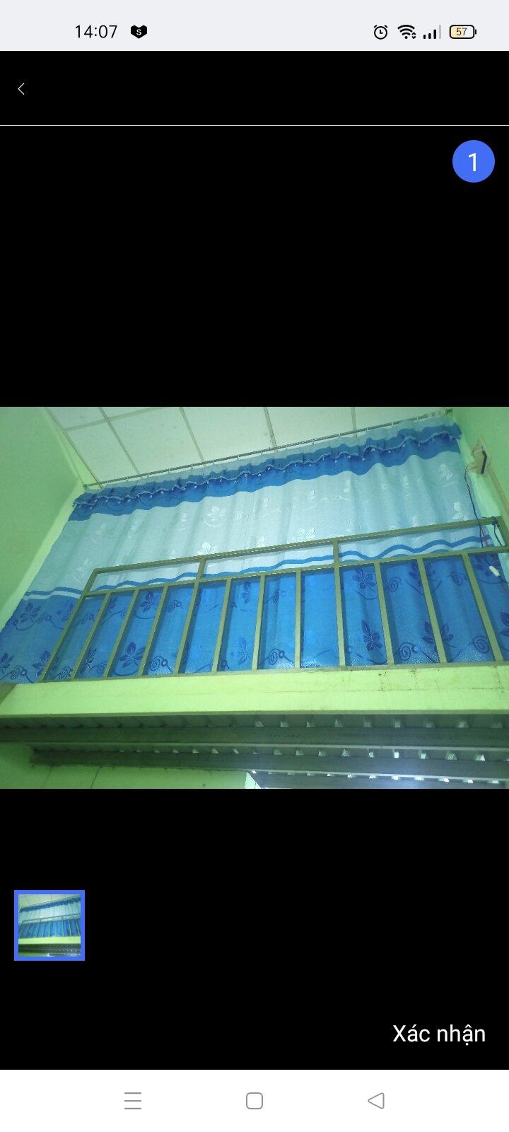 rèm ri đô che giường, gác xép vải gấm rộng 3m x cao 1m8