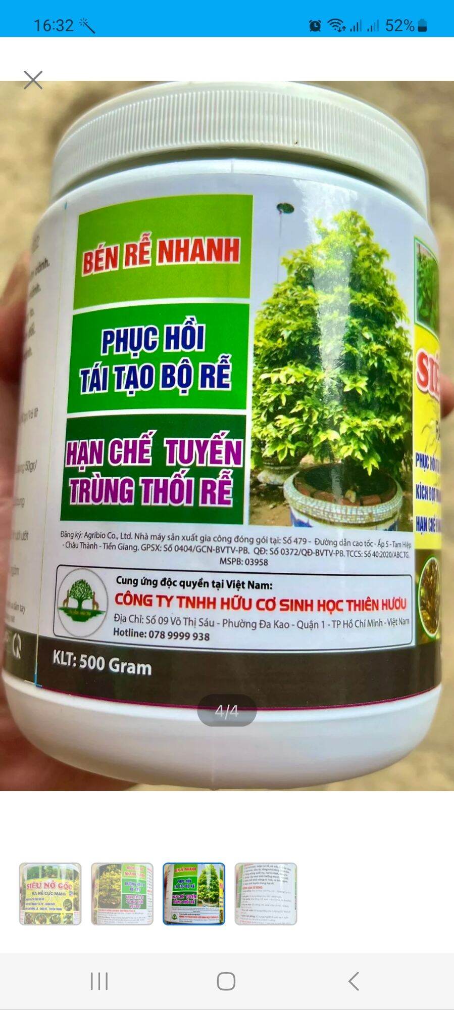 Phân bón lá SIÊU NỞ GỐC 500G