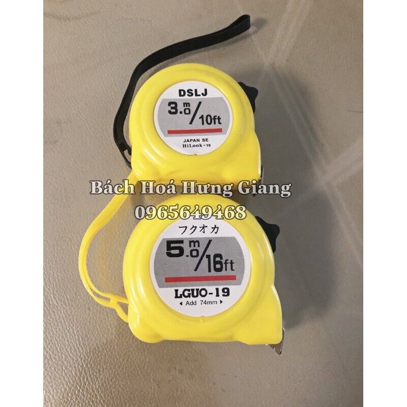 Thước Cuộn 3Mét 5Mét 7Mét Inox Vàng Rẻ