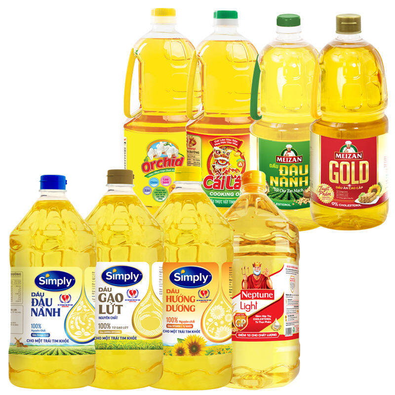 Chai 2L dầu đậu nành dầu ăn Simply Neptune Meizan Cái Lân Orchid