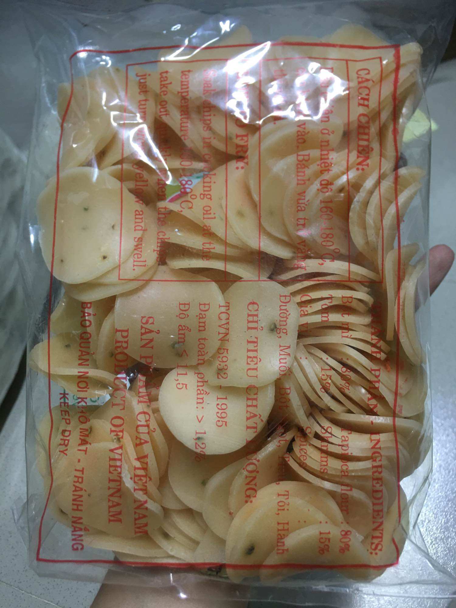 Bánh Phồng Tôm Tiêu Hành Ớt 500G