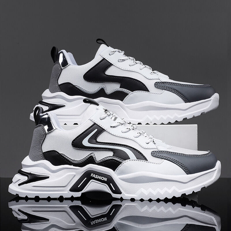Giày Nam Giày Sành Điệu Chunky Sneaker Độn Cao Đế Mềm Chạy Bộ Thường Ngày Thể Thao Thanh Thiếu Niên Dễ Phối Trào Lưu Mẫu Mới Năm 2023 Mùa Thu