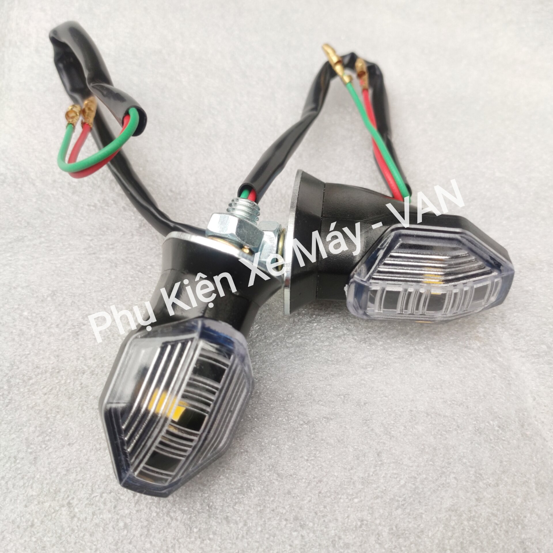 Xi nhan led tròn xe winner x vario exciter 1 cặp