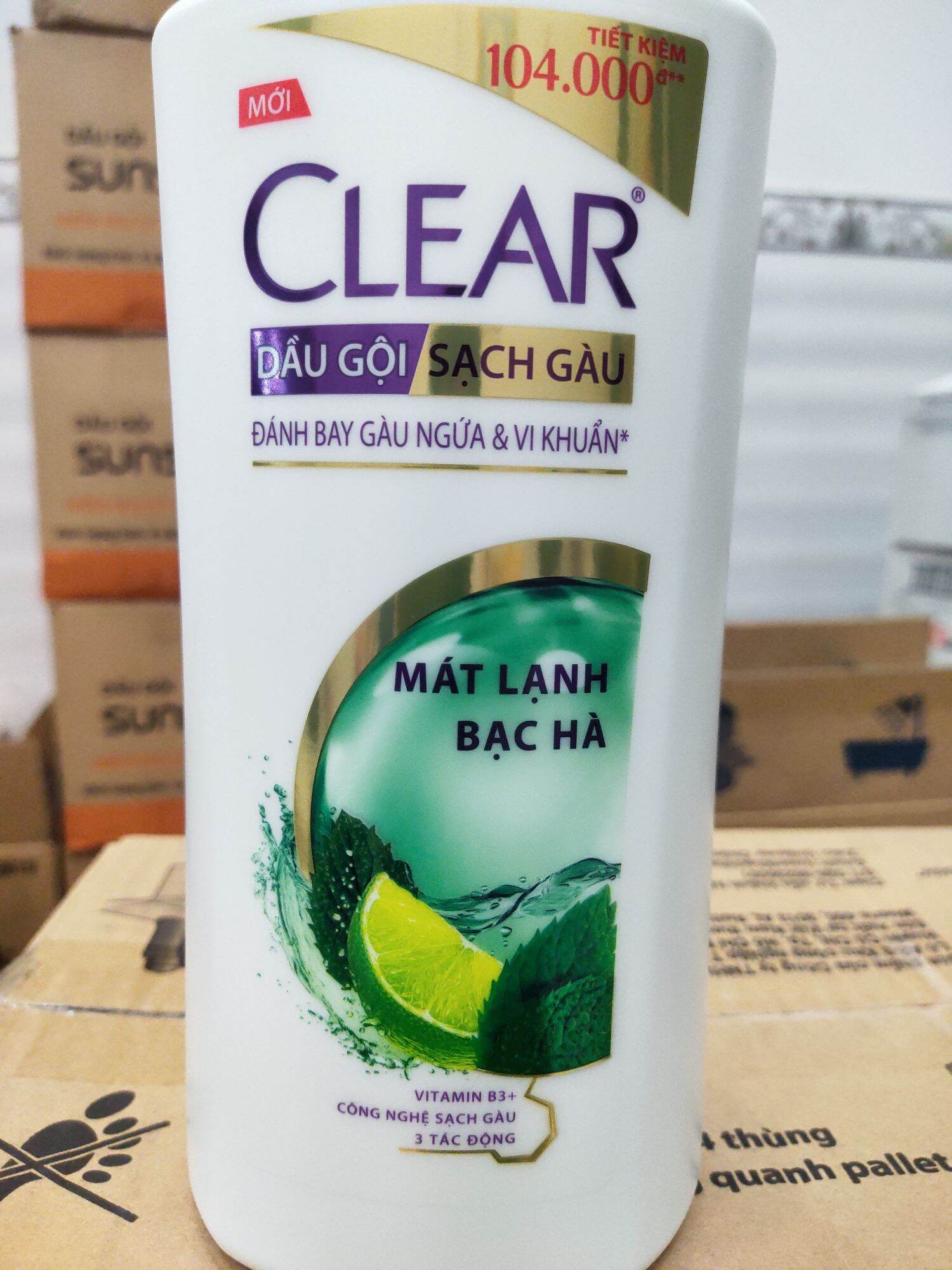 Dầu Gội Đầu Clear Bạc Hà Unilever chính hãng 880g