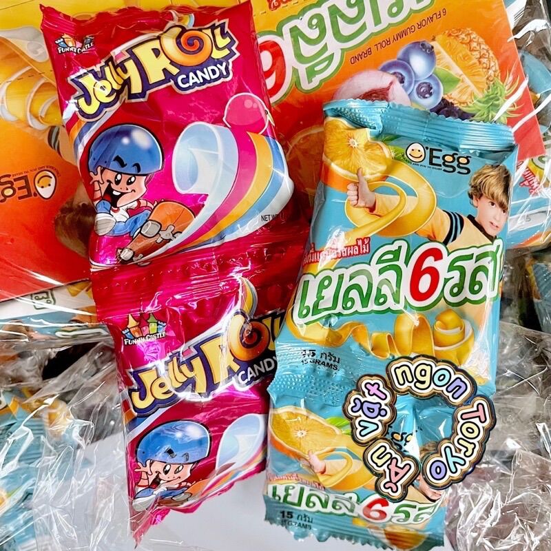 COMBO 30 GÓI KẸO DẺO CUỘN JELLY ROLL(NGẪU NHIÊN)