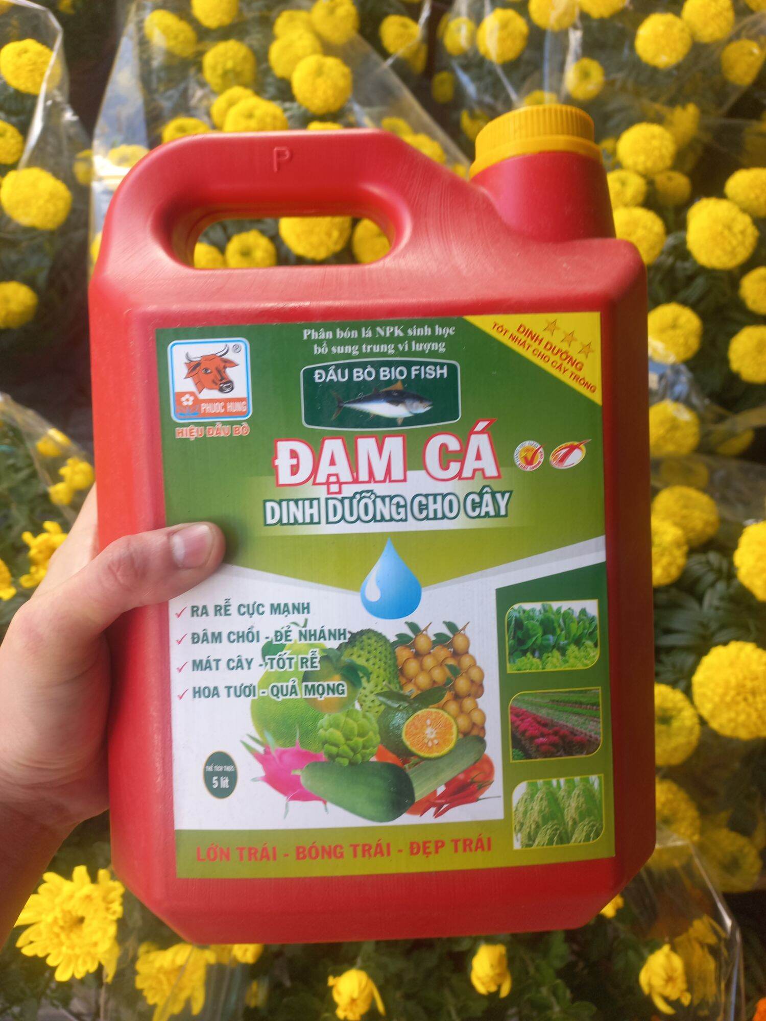 [GIÁ SIÊU TỐT] Phân bón lá Đạm Cá Phước Hưng 5000ml