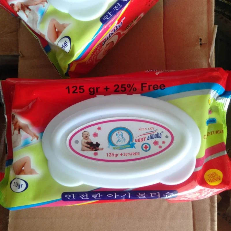 Khăn ướt Alibaba 125gr(700gr 1 bịch)