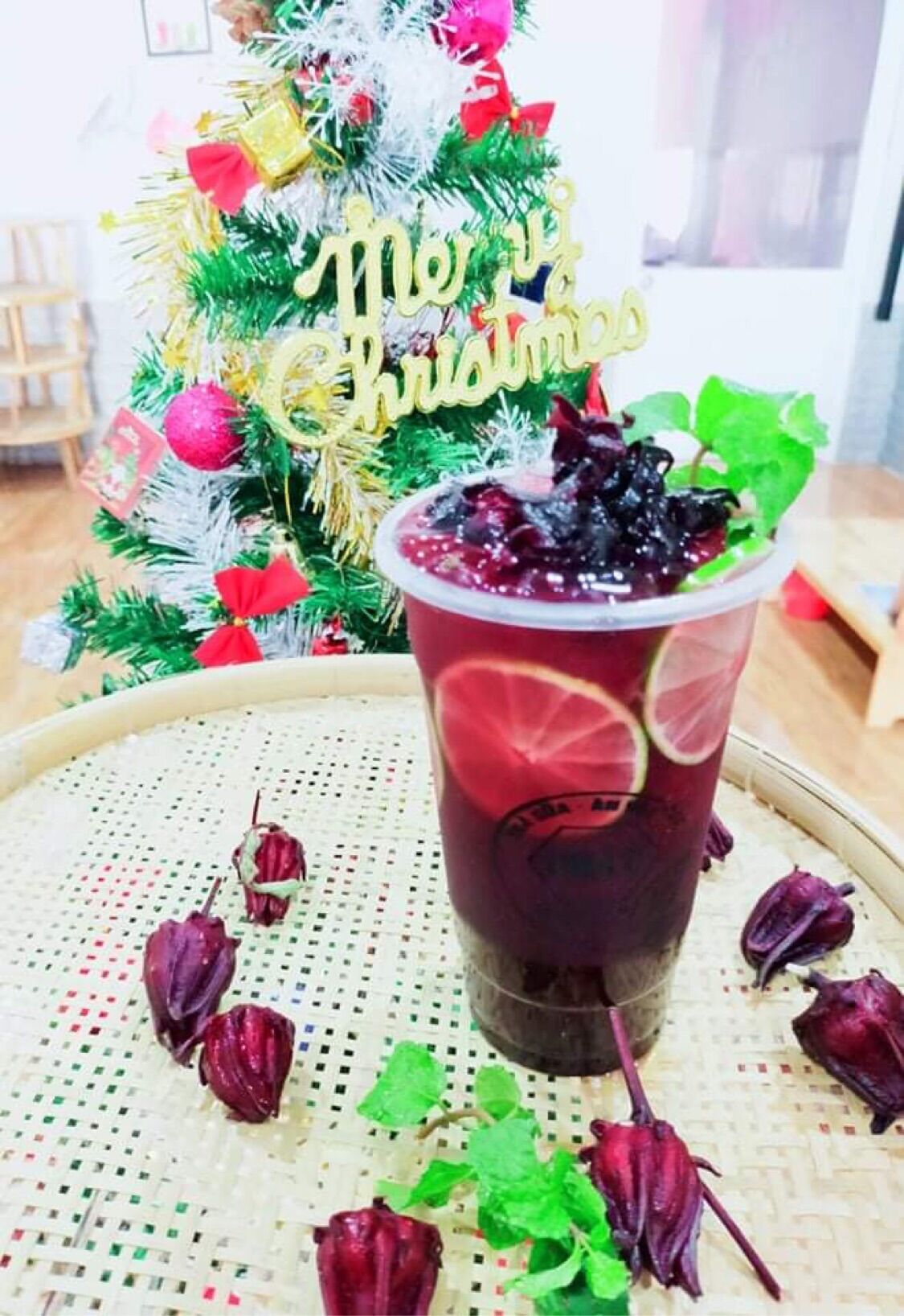 Siro Hoa Atiso Đỏ Hibicus