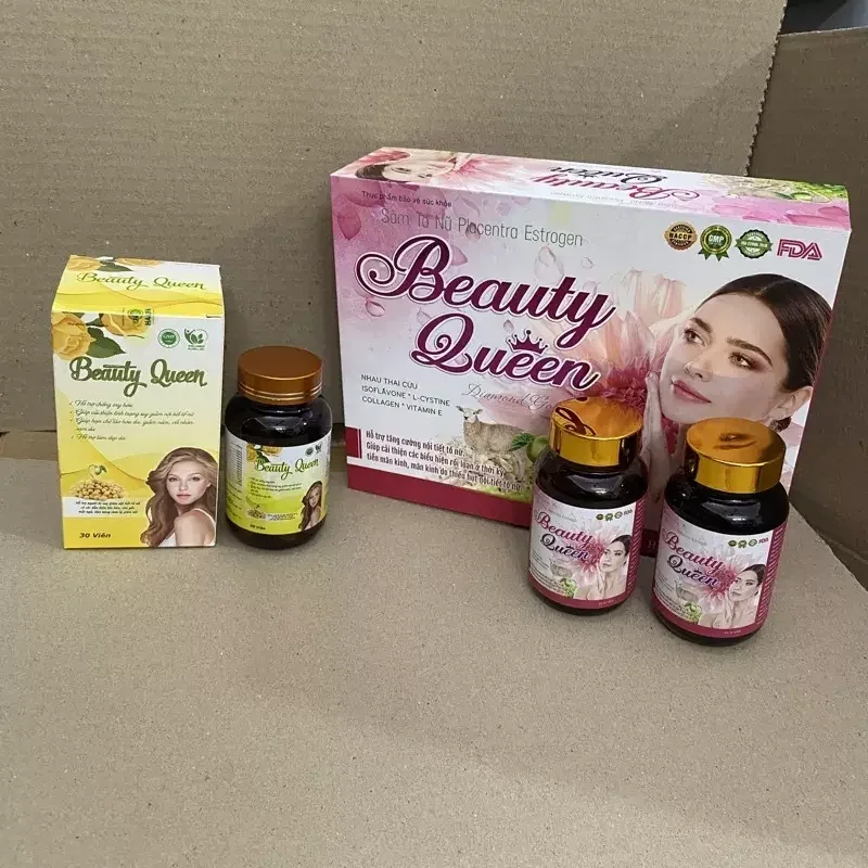 viên uống nội tiết tố sâm tố nữ mầm đậu lành colagen BEAUTY QUEEN _ giúp làm đẹp tăng cường sinh lí nữ