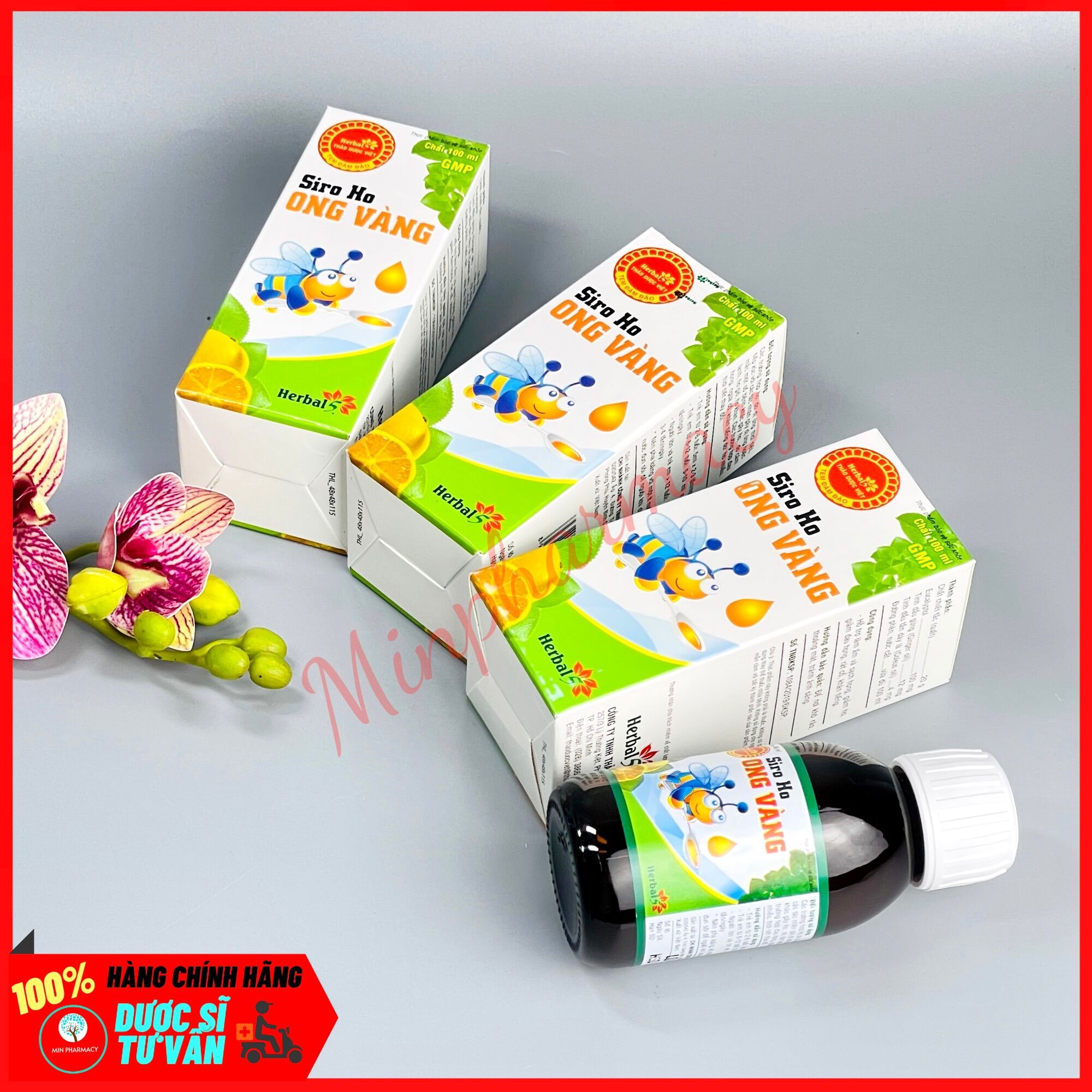 Siro Ho ONG VÀNG Chai 100ml - Minpharmacy