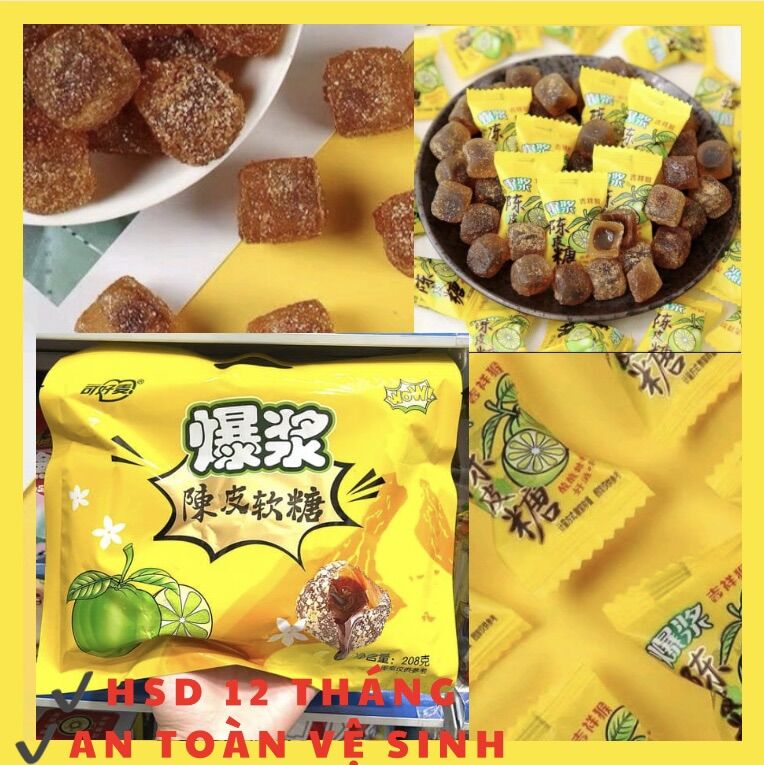 Kẹo ô mai chanh muối, mềm dẽo, thơm ngon