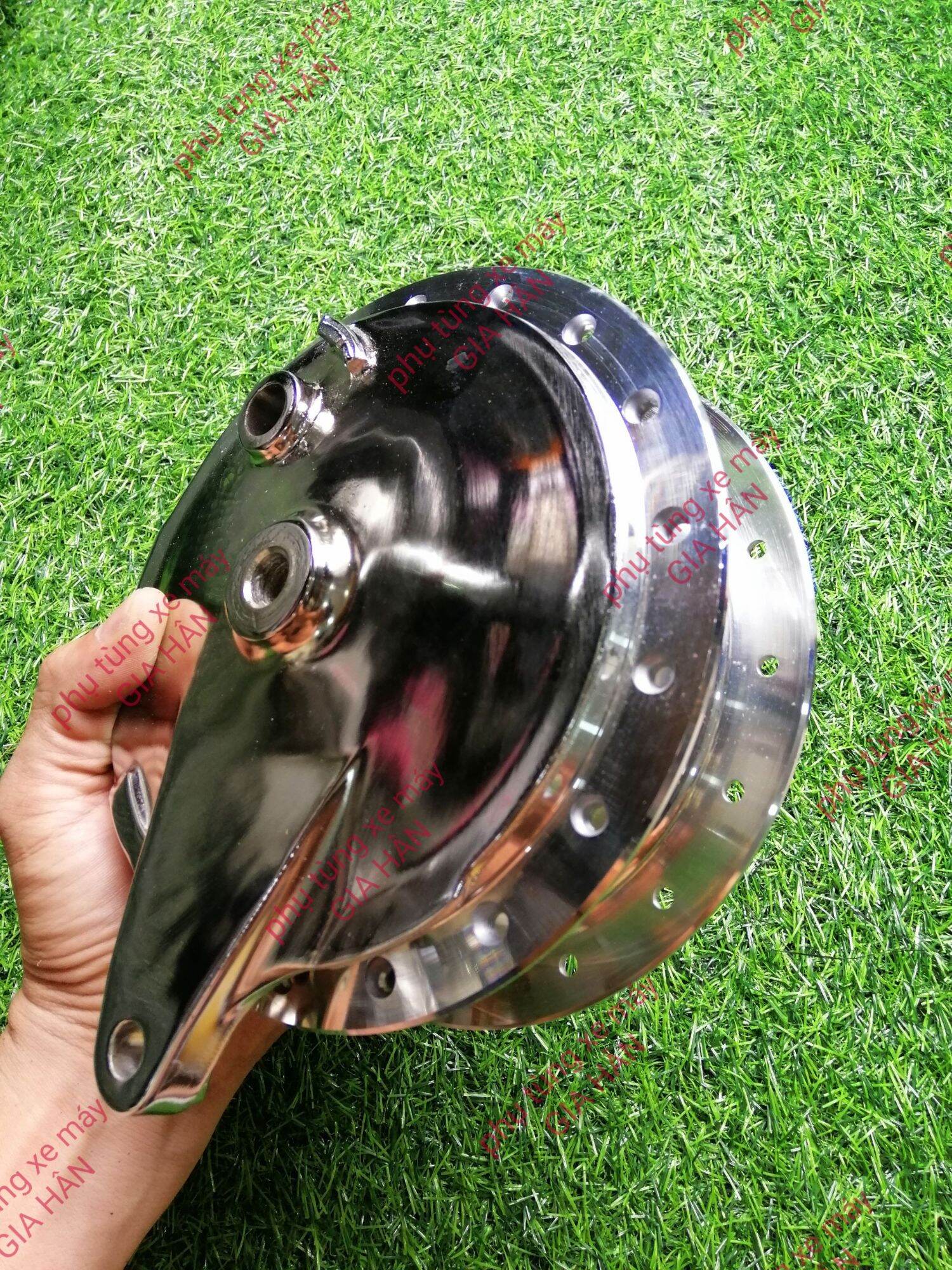 Đùm trước sau mạ crom dành cho exciter 2010 và các dòng yamaha sirius jupiter 1 thắng đĩa trước lắp như zin không cần chế msp 0037
