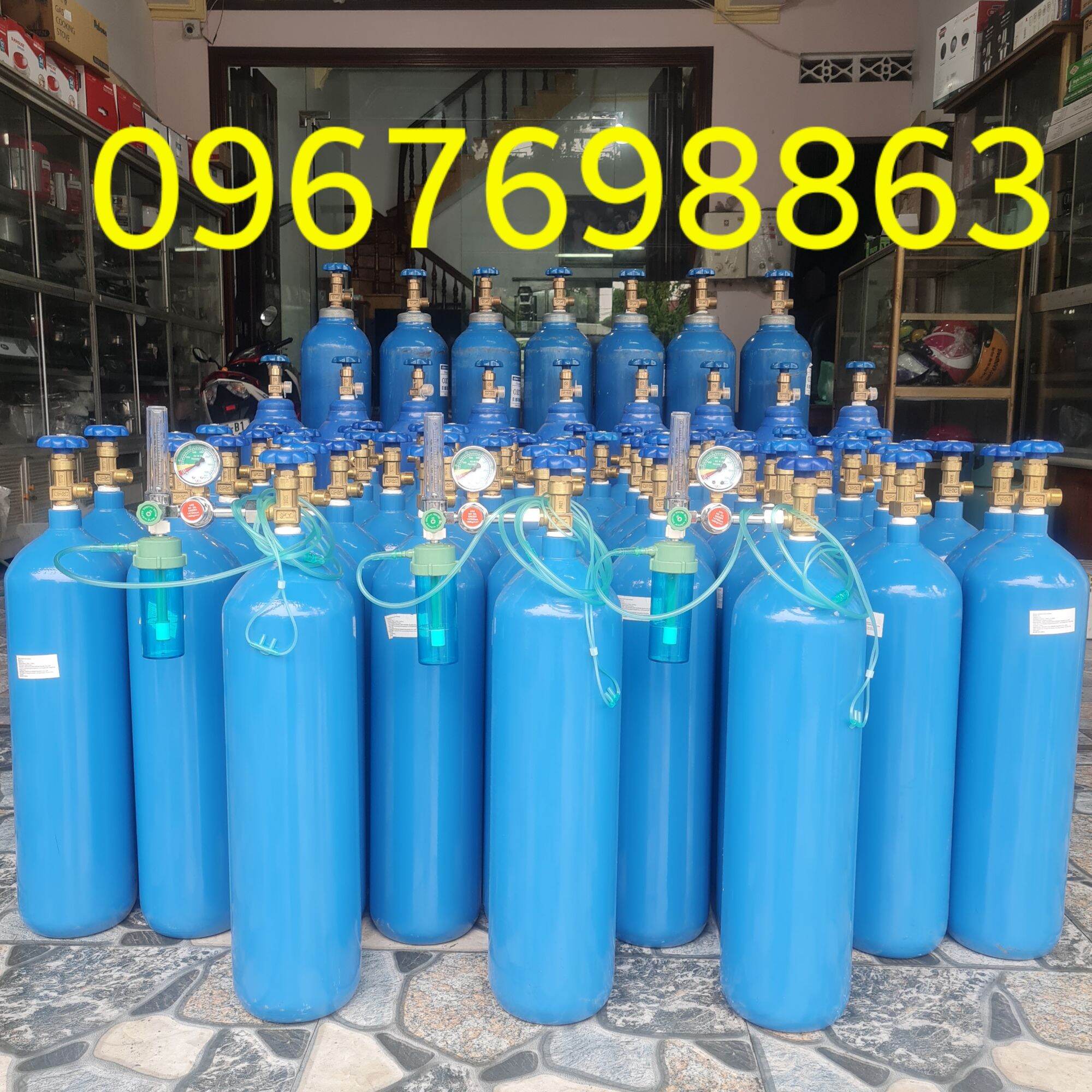 Bộ Bình Oxy Y Tế  9Lít Full Phụ Kiện