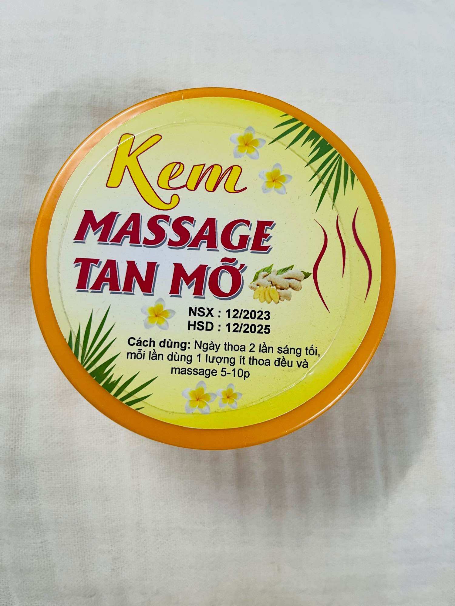 1 Hộp Kem Massage Tan Mỡ 250gr