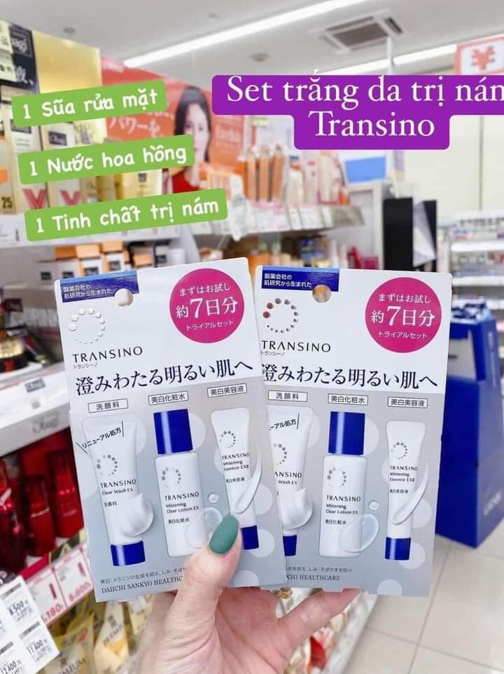 Set mini Transino nội địa Nhật chính hãng giúp trắng da, mờ thâm nám