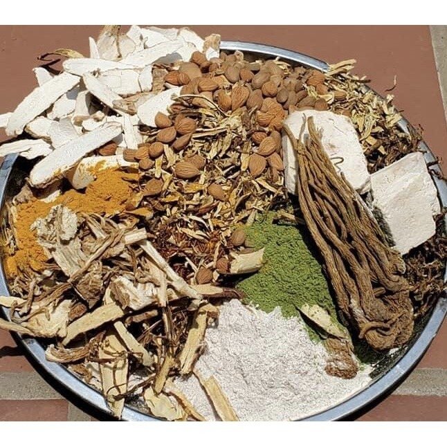 500g bột  tắm trắng thuốcbắc 24 vị [đắp mặt+ tắm body] dưỡng trắng da
