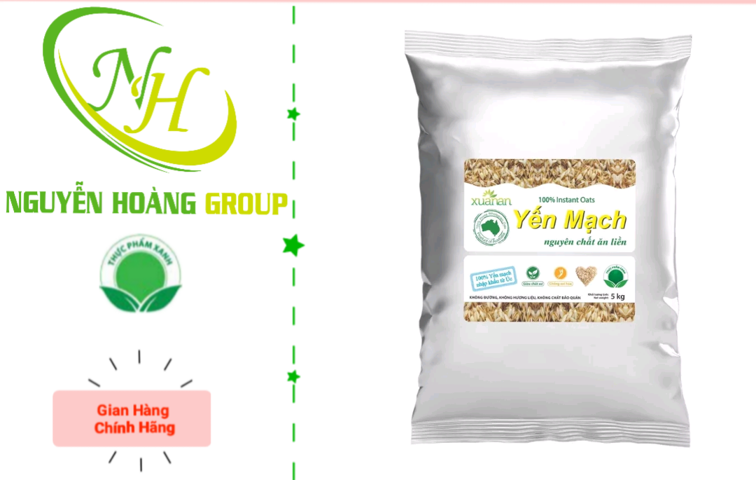 XUÂN AN - Yến Mạch Nguyên Chất Ăn Liền Nhập Khẩu Úc  Bao 5Kg