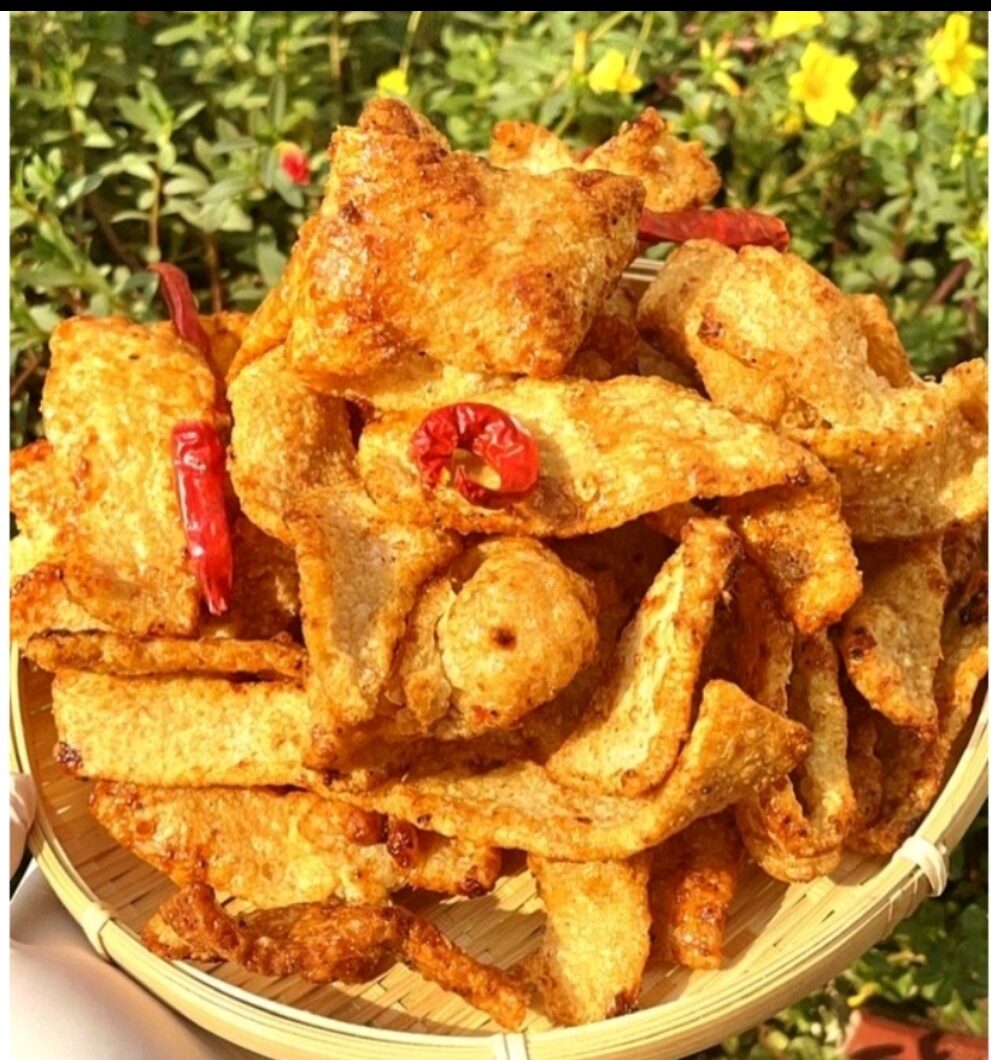 500GRAM DA HEO CHIÊN GIÒN LÁ CHANH