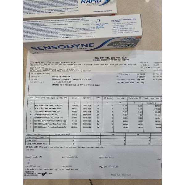 Kem đánh răng chống ê buốt sensodyne