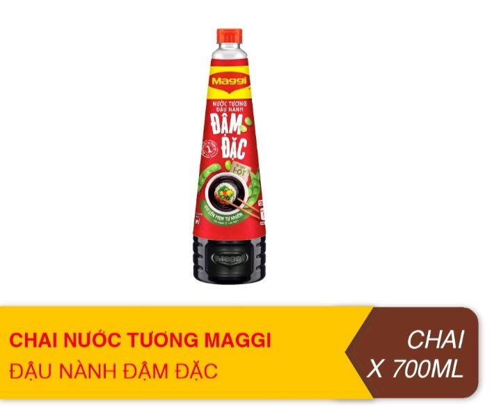 Nước Tương Đậu Nành Đậm Đặc Maggi chai 700ml