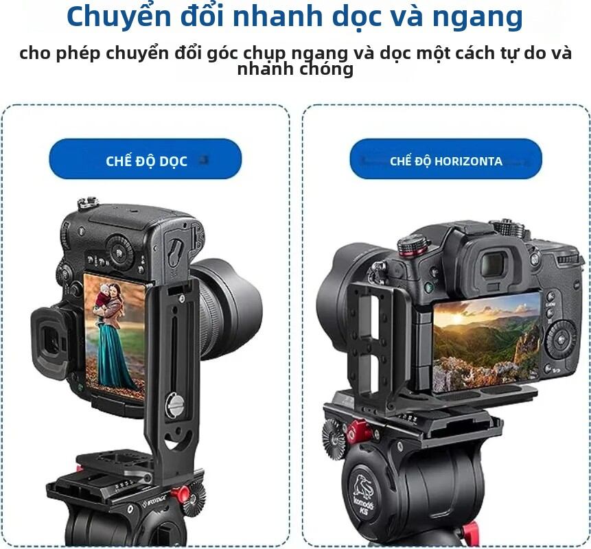 Giá Đỡ Chữ L Đa Năng, Tháo Lắp Nhanh, Tấm L Cho Máy Ảnh, Vít 1/4 Inch, Tương Thích Với Máy Quay Video Dọc, Tương Thích Với Nikon, Canon, Sony, Fuji