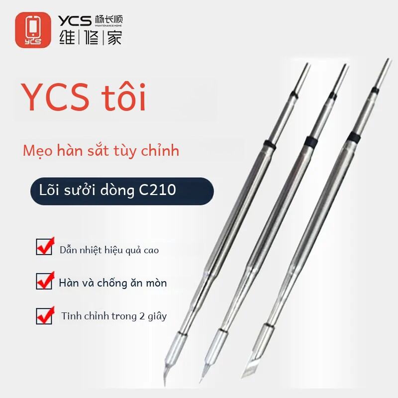 Ycs C210 Series Mỏ Hàn Đầu Tương Thích Với T210/t26 Bộ Hàn Tay Cầm Cho Điện Thoại Di Động Pcb Ic Sửa Chữa